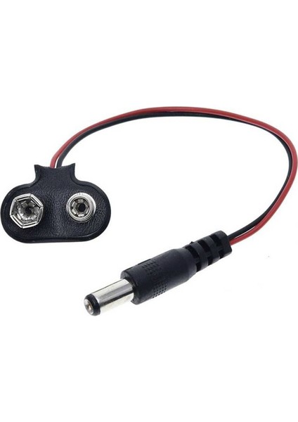 5 Adet Arduino Uyumlu Jaklı 9v Pil Yuvası / 9 Volt Pil Başlığı / Jack Battery Connector