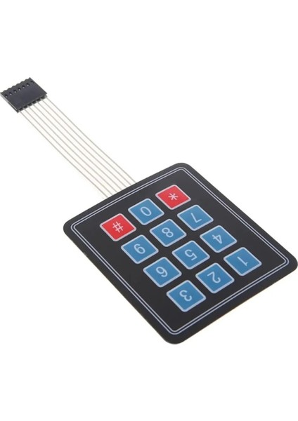 4x3 - 12 Buton Membran Tuş Takımı Keypad Klavye Arduino