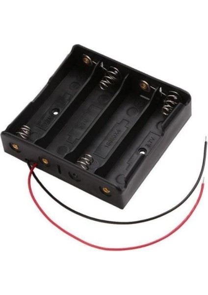 18650 Pil Yuvası 4’lü Battery Holder 4s Kablolu