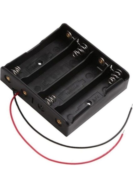 18650 Pil Yuvası 4’lü Battery Holder 4s Kablolu