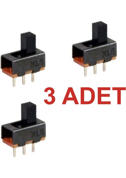 3 Adet Sürgülü Switch 180 Derece Pcb - Ic205