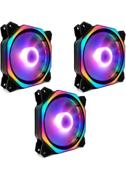 12 Cm Soğutucu Kasa Fanı Ledli Işıklı Renkli Sessiz Bilgisayar Fan modelleri