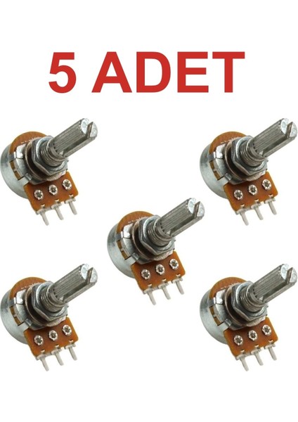 5 Adet 10k Potansiyometre Ayarlı Direnç (10KΩ)