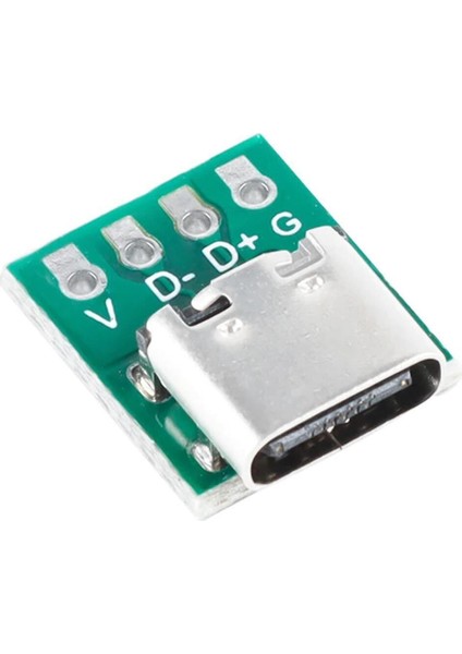 2 Adet Usb Type C 4 Pin Dıp Çevirici 2.54 mm – Type C Adaptör Pcb