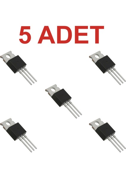 5 Adet 7805cv Voltaj Regülatör Entegresi 5v 1a To‑220