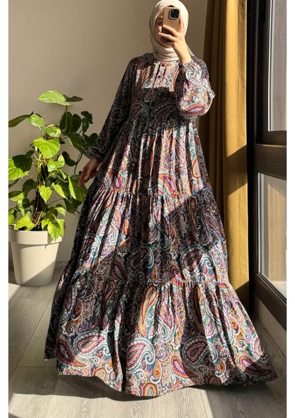 Çiçek Bahçesi Elbise- 0020
