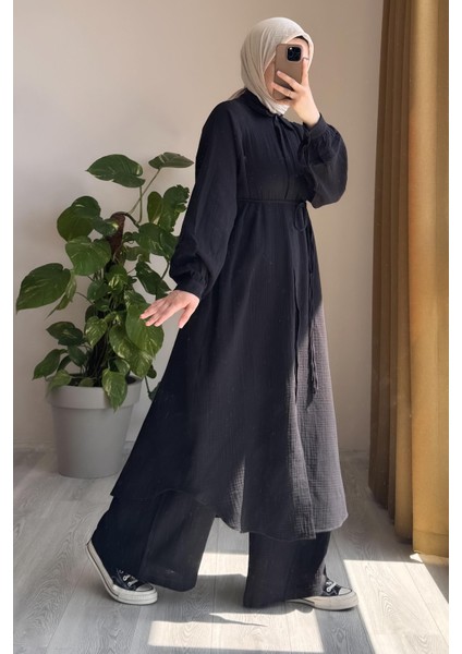 Cool Müslin Takım- Siyah
