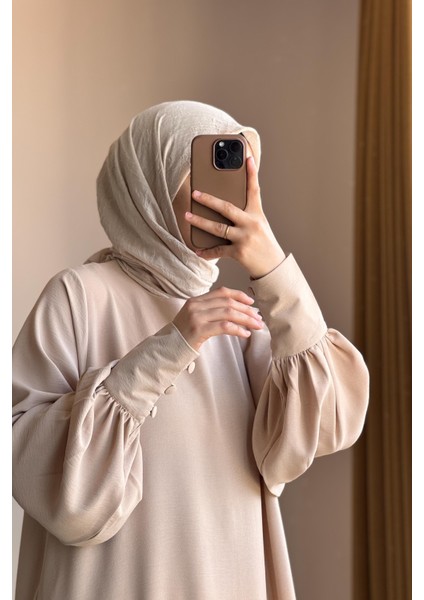 Manşet Detaylı Pantolonlu Takım - Bej modelleri