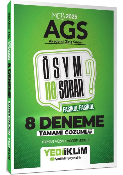 2025 Meb Ags Ösym Ne Sorar Tamamı Çözümlü 8 Fasikül Deneme Sınavı