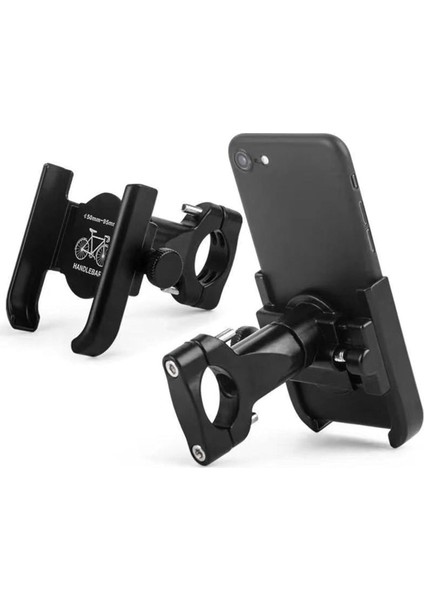 Gidon Bağlantılı Metal Motosiklet Ve Bisiklet Telefon Tutucu Metal Bisiklet Ve Motorsiklet Telefon Tutacağı