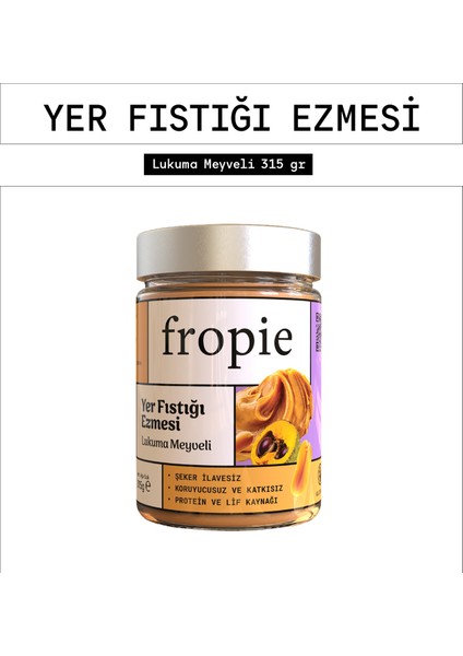 Yer Fıstığı Ezmesi - Lukuma Meyveli 315 gr