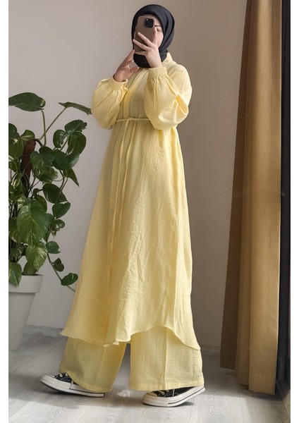 Cool Müslin Takım - Limon sarı