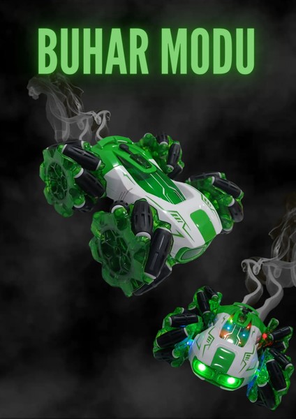 Drift Yapan Uzaktan Kumandalı Araba-Buhar,ışık,ses,typec ŞARJ,360°DÖNÜŞ,FULL Fonksiyon
