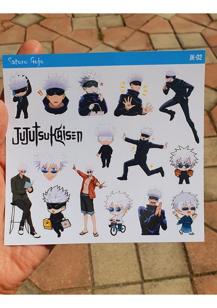 Satoru Gojo- Jujutsu Kaisen Anime Çıkartması 2 Li Etiket Seti