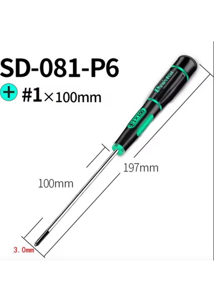 SD-081-P6 100MM Yıldız Tornavidası