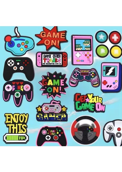 Ledli Yanıp Sönen Oyun Figür Terlik Süsü Üç Boyutlu/ışıklı 3D Charm/jibbitz modelleri