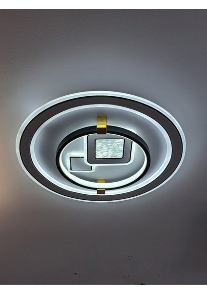 Tavana Sabit Üç Renk Kumandalı LED Plafonyer Avize modelleri