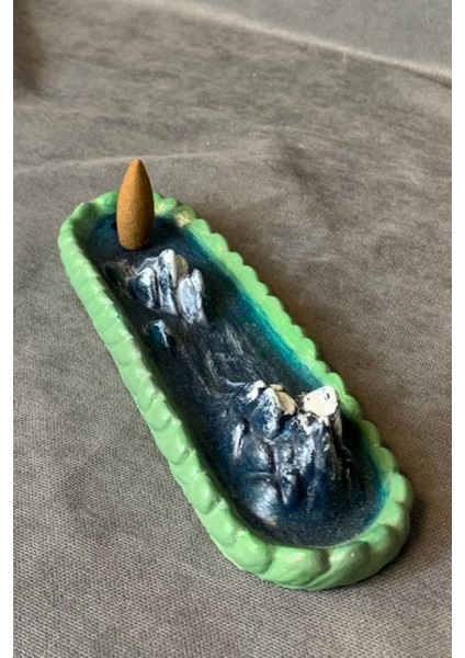- Pınar 2572 - El Yapımı Geri Akış Tütsü Kayığı - Yeşil - 5 x 18 cm fırsatları