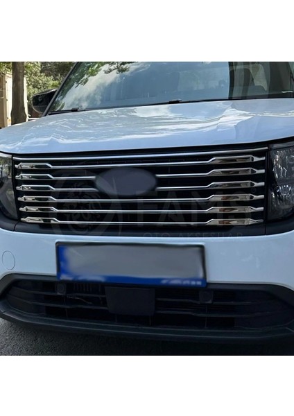 Ford Tourneo Courier Krom Ön Panjur 8 Parça 2024 Üzeri Paslanmaz Çelik indirimleri