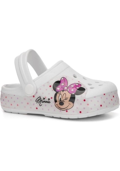 Minnie Mouse Baskılı Kız Çocuk Kaymaz Taban Terlik Havuz Plaj Sandaleti