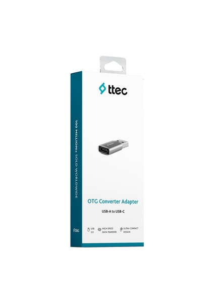 USB 3.1 To Type-C Otg Dönüştürücü Adaptör, 10 Gbps Veri Aktarım, Mini Type C Çevirici
