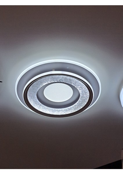 Tavana Sabit Üç Renk Kumandalı LED Plafonyer Avize modelleri