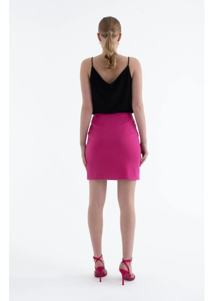 V Yaka Askılı Polyester Kumaş Kadın Atlet