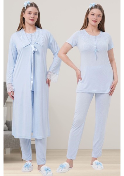 Sabahlıklı Hamile Lohusa Pijama Takımı