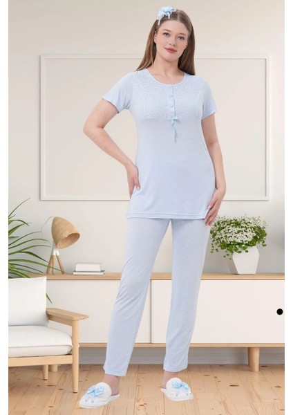Sabahlıklı Hamile Lohusa Pijama Takımı
