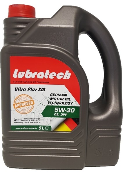 Ultra Plus Xm 5W30 Motor Yağ 5 Lt Mercedes Bmw Onaylı Ekim 2024 Taze Yağ