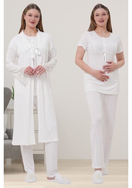 Sabahlıklı Hamile Lohusa Pijama Takımı