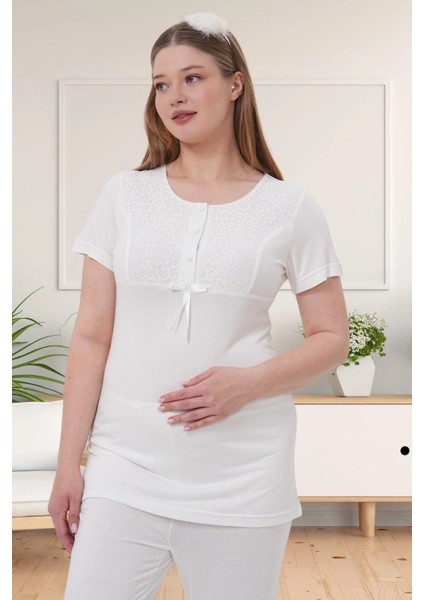 Sabahlıklı Hamile Lohusa Pijama Takımı
