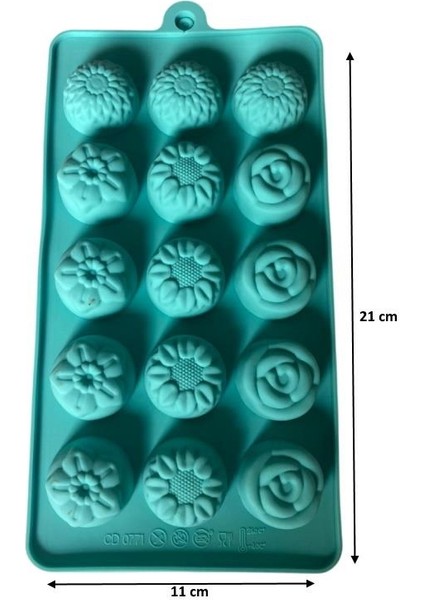 Silikon Çikolata Kalıbı Karışık 21*11 cm