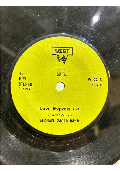 The Michael Zager Band ‎– Let's All Chant / Love Express 1978 Baskı 45LİK
