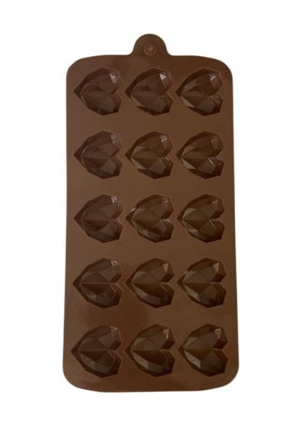 Silikon Çikolata Kalıbı Kalp Kristal 21*11 cm fiyatları