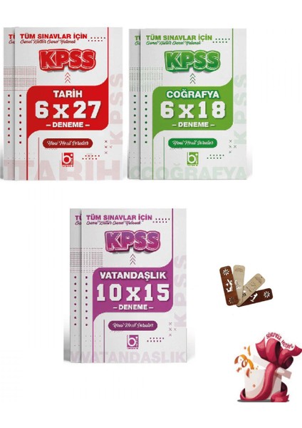 2026 Kpss Tüm Sınavlar Için Genel Kültür Deneme Sınavı Seti 3 Kit
