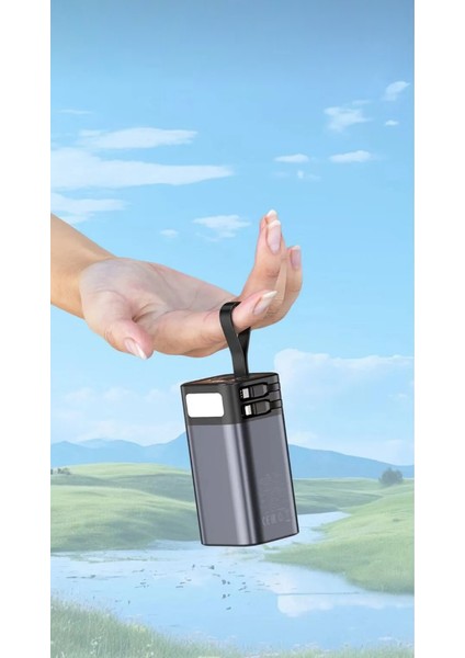 20000 Mah Hızlı Şarj Powerbank 65 W Çift Çıkışlı (Usb-Type-C),led Ekranlı,powerbank