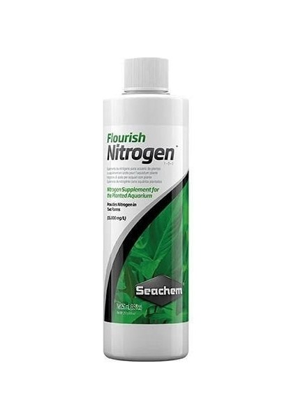 Seachem Flourish Nitrogen Akvaryum Bitkileri Için Azot Takviyesi 250 ml