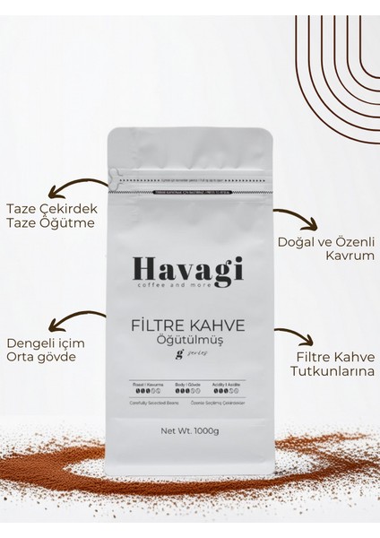 Filtre Kahve 1kg (1000G) Öğütülmüş