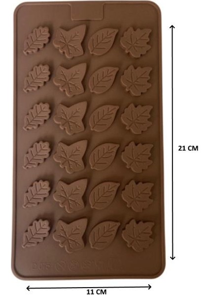 Silikon Çikolata Kalıbı Yaprak 21*11 cm