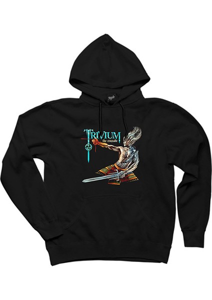 Trivium The Crusade Siyah Kapşonlu Sweatshirt Hoodie