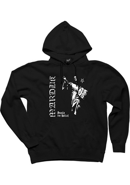 Marduk Souls For Belial Siyah Kapşonlu Sweatshirt Hoodie
