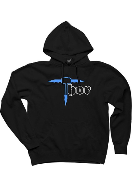 Thor Stormbreaker Siyah Kapşonlu Sweatshirt Hoodie
