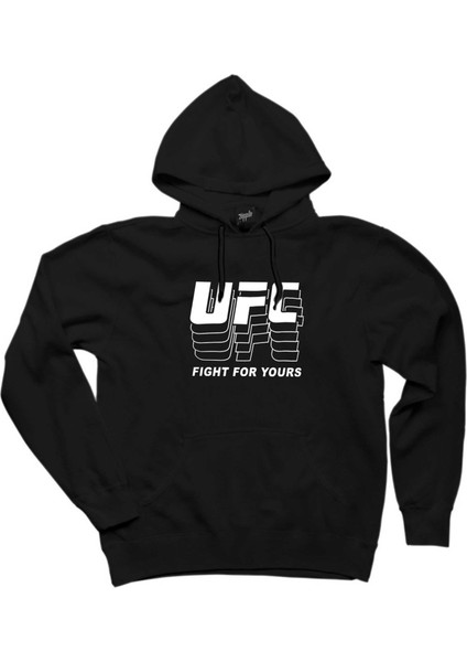 Ufc Fg Siyah Kapşonlu Sweatshirt Hoodie