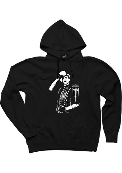 Marilyn Manson Body Siyah Kapşonlu Sweatshirt Hoodie