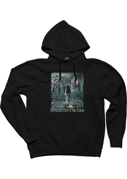 Signs Of The Swarm Senseless Order Siyah Kapşonlu Sweatshirt Hoodie