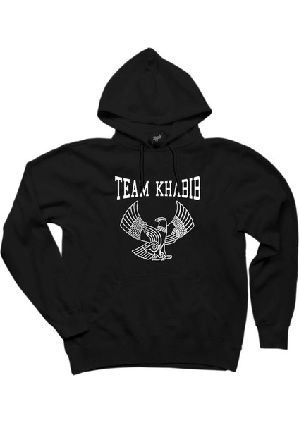Khabib Nurmagomedov Team Essential Siyah Kapşonlu Sweatshirt Hoodie