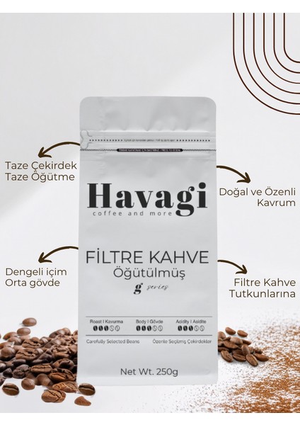 Filtre Kahve 250 gr Öğütülmüş