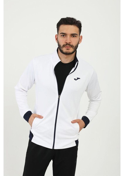 Full Zip Poly.hawk M Beyaz Erkek Sweatshirt 4231300