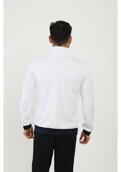 Full Zip Poly.hawk M Beyaz Erkek Sweatshirt 4231300 fiyatları